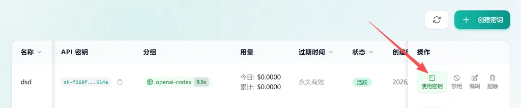 DKAI 中转站使用密钥入口